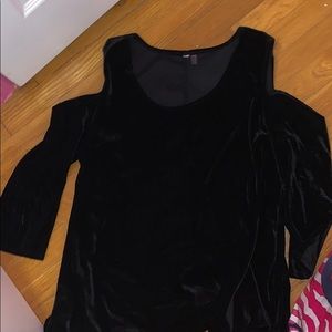 Suade off the shoulder top